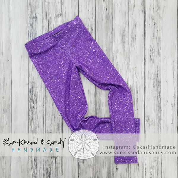 Play* George, Purple Sparkly Leggings - Size XS (4-5) – Linen for Littles