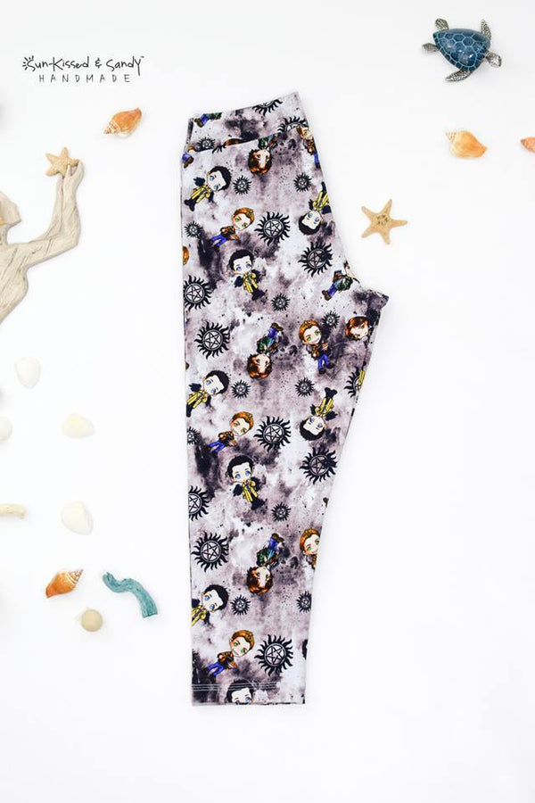 Supernatural Capri Leggings Ready To Ship