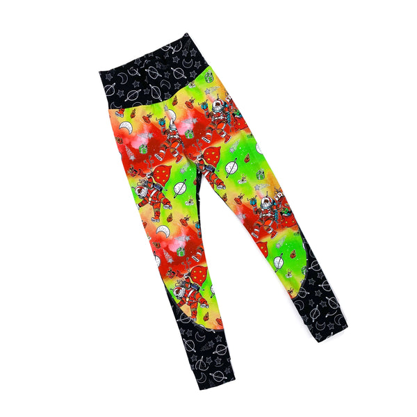 Santa in Space Color-blocked Joggers