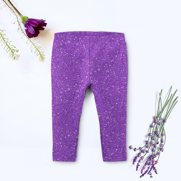 Purple Sparkle Leggings (BABY + YOUTH) - Sun-Kissed & Sandy