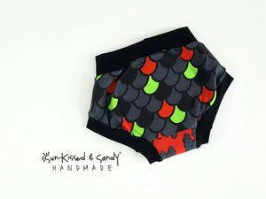 Red/green Toothless Scales Padded Training Pants / Undies - (Memorial Auction) Ready To Ship