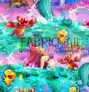Mermaid Princess & Scales Long Sleeve Hooded Dress Reserved Listing