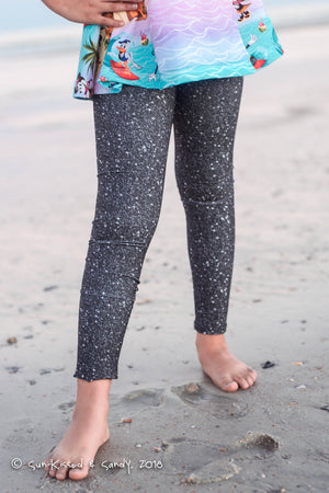 Silver Sparkle Leggings (BABY + YOUTH) - Sun-Kissed & Sandy