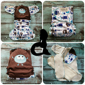 Little Blue Ooga Monster Os Ai2 Rts Diapers & Trainers