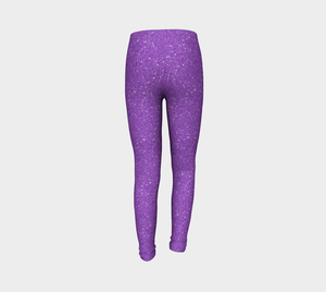 Purple Sparkle Leggings (Baby + Youth) Performance