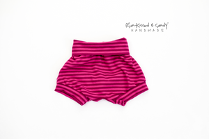Orchid Stripe Grow With Me Cuff Shorties Ready To Ship