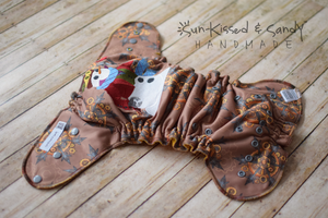 Steampunk Snowman On Clockwork Snowflakes Diaper One Size Ai2 (Rts) Diapers & Trainers