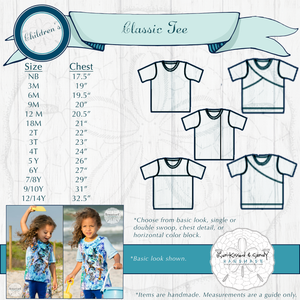 Classic Tee Styles & Size Charts