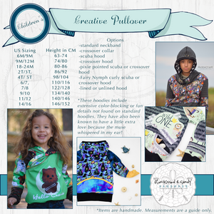 Euro / Creative Pullover (Children/youth) Styles & Size Charts